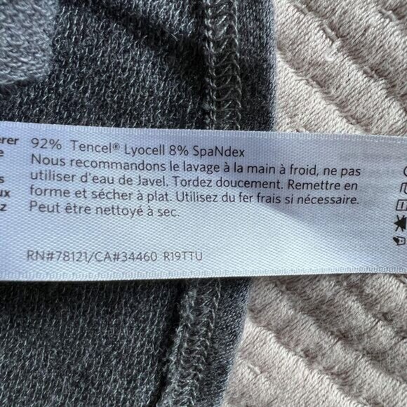 Eileen Fisher Shirt Womens Large Gray Tencel Lyocell Tunic Long Sleeve Made USA - Picture 11 of 11